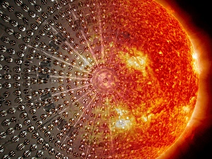Связь между излучением солнца и датчиками на установке. Фото Александра Чепурнова