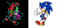 Ген Sonic Hedgehog (слева) и ежик Соник из серии комиксов и видеоигр. Источник: bio.davidson.edu; sonic.wikia.com // Пресс-служба МГУ