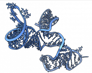 Структура фрагмента 5'-нетранслируемой области мРНК вируса иммунодефицита человека, ВИЧ-1 (PDB 7LVA)