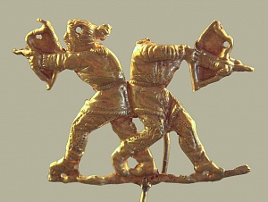 Скифские лучники (миниатюра из золота, IV век до н.э.). Источник: Wikimedia Commons